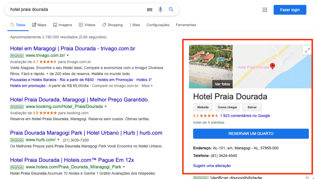 Turbine suas Reservas Diretas com o Google